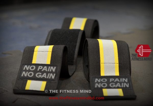 Premium Knee Protection Wrap- Black yellow