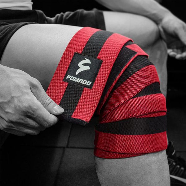 Premium Knee Protection Wrap- Red Black