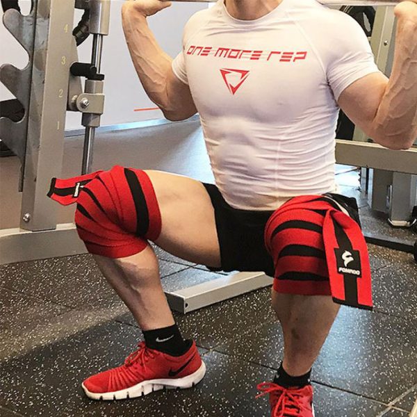 Premium Knee Protection Wrap- Red Black