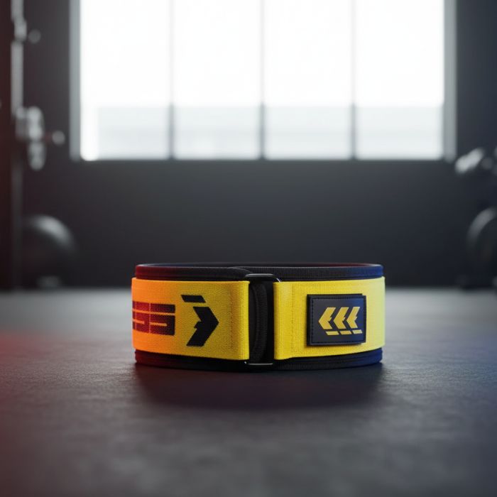 T-FITNESS Weight Lifting Belt – Black Yellow