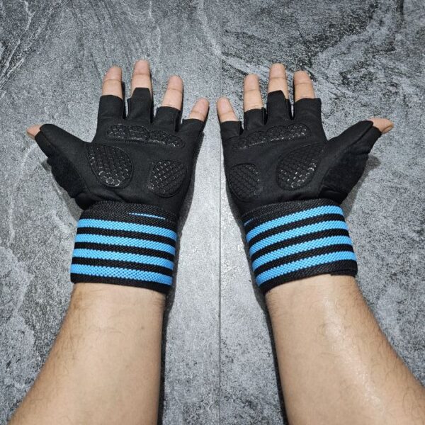Weight Lifting GYM Gloves- Blue