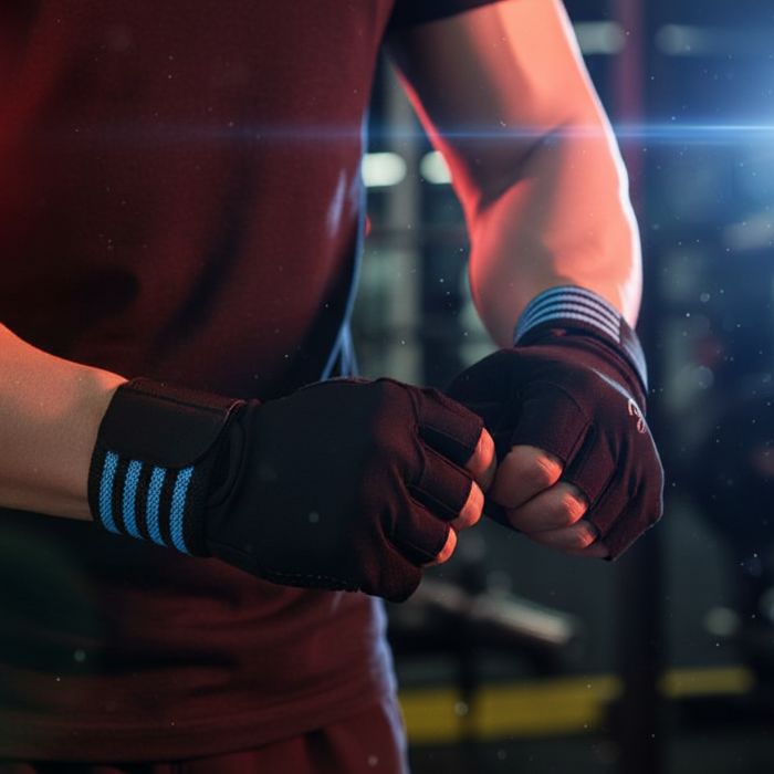 Weight Lifting GYM Gloves- Blue