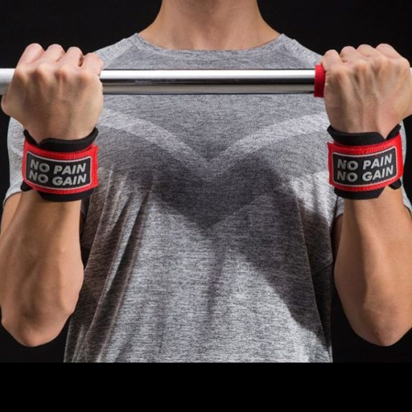 WEIGHT LIFTING STRAPS- RED