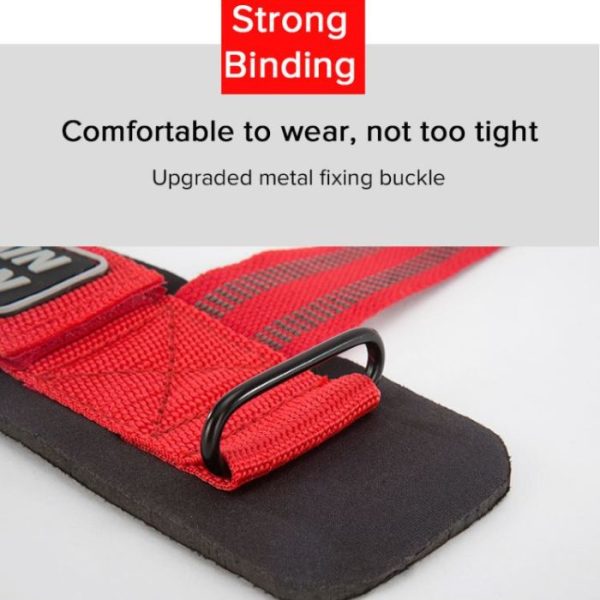 WEIGHT LIFTING STRAPS- RED