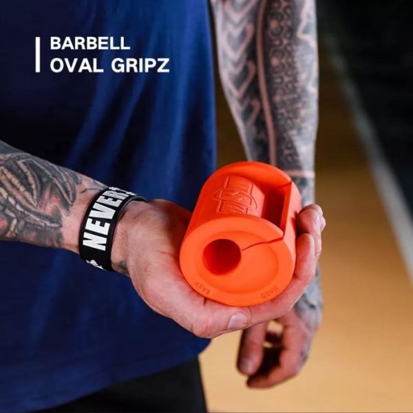 OVAL GRIPZ Weightlifting Fat Gripz- Orange