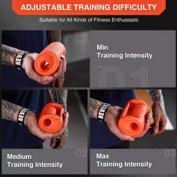 OVAL GRIPZ Weightlifting Fat Gripz- Orange
