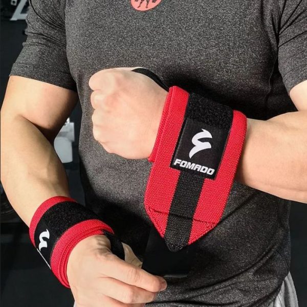 Weight lifting Wrist Wraps- RED