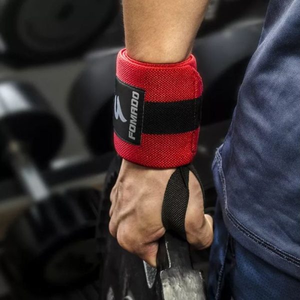 Weight lifting Wrist Wraps- RED