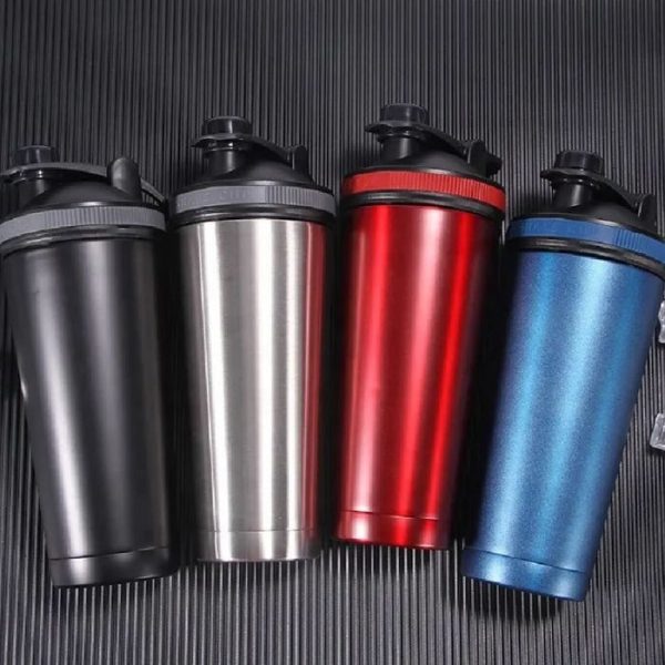 STAINLESS STEEL SHAKER WITH WINDOW- White