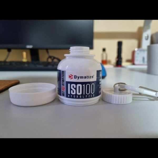 200 ML ISO 100 Protein Powder Container- White