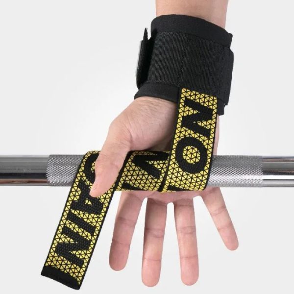Weight Lifting Straps- Yellow Black