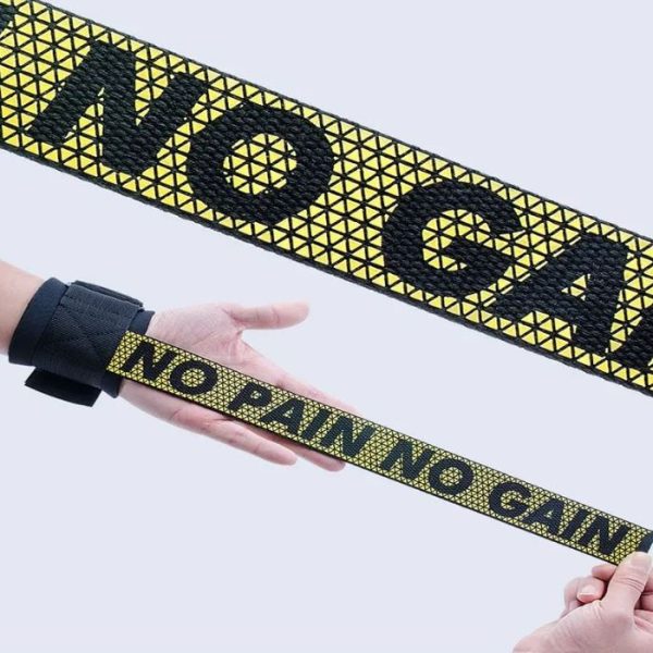 Weight Lifting Straps- Yellow Black