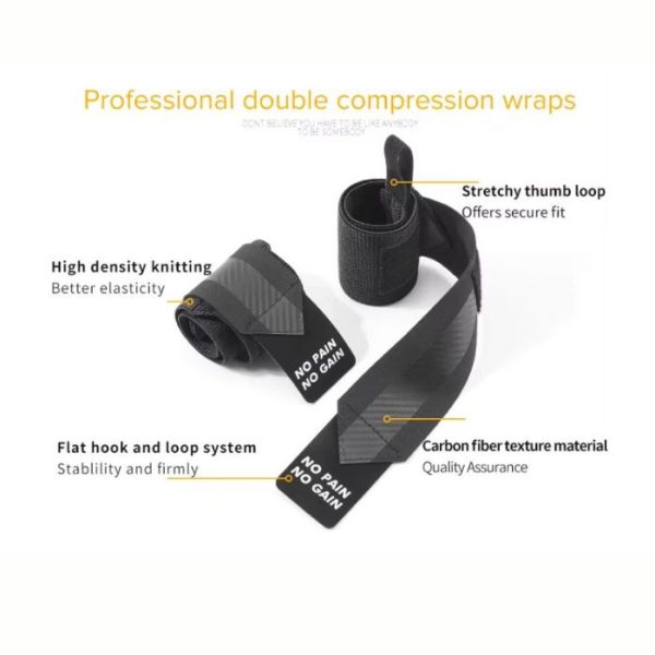 Professional Wrist Wraps- Ach Black