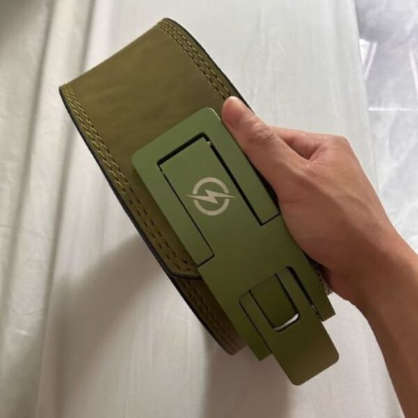 Lever Leather Power Lifting 13mm Belt- Parrot Green