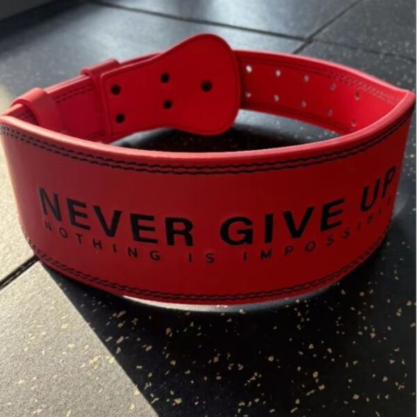 Premium Fitness Weightlifting GYM Belt- RED