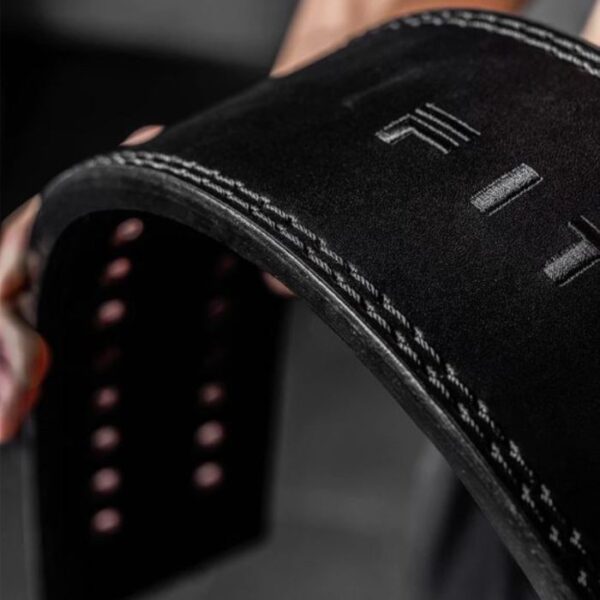 FITER GYMER BLACK - Lever Leather Power Lifting 11mm Belt