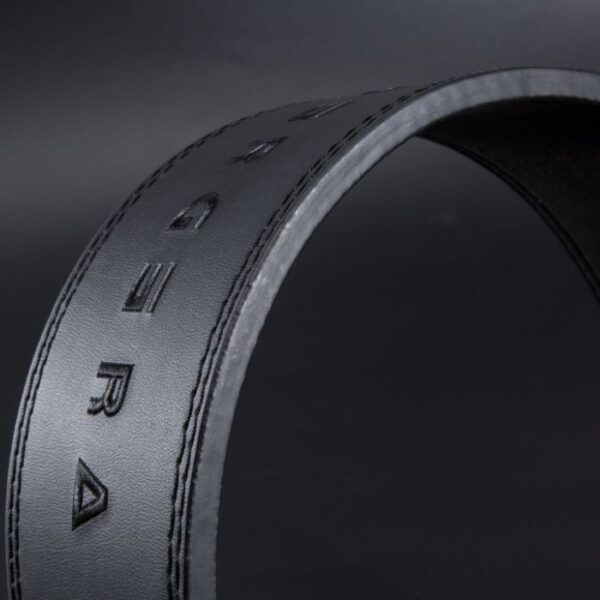 FITER GYMER BLACK - Lever Leather Power Lifting 11mm Belt