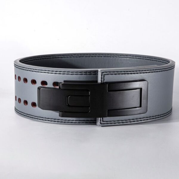 MONSTER GYMER ASH - Lever Leather Power Lifting 13mm Belt