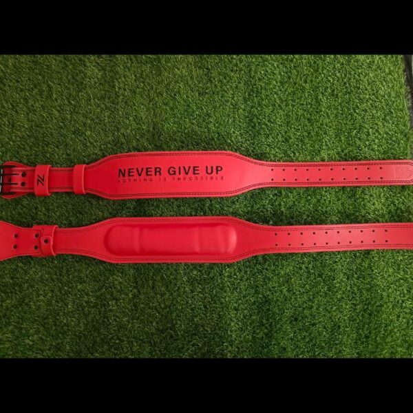 Premium Fitness Weightlifting GYM Belt- RED