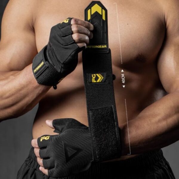 Premium Fitness Weight Lifting Gloves- Black