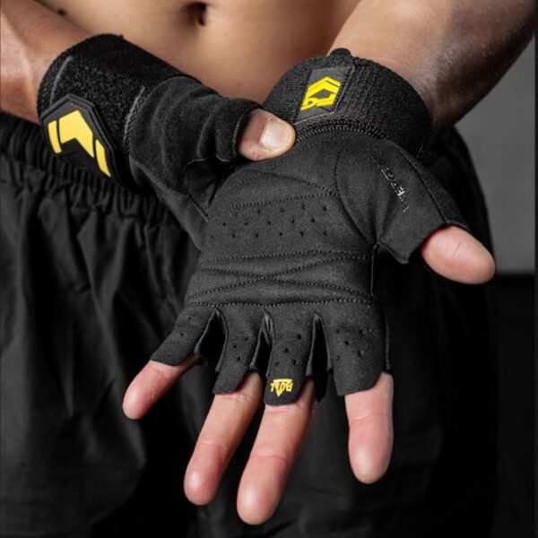 Premium Fitness Weight Lifting Gloves- Black