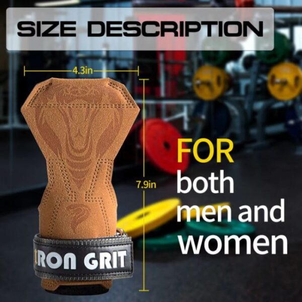 IRON GRIT Premium Heavy Duty Cowhide Leather Grip