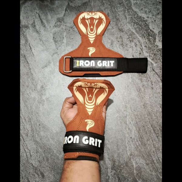 IRON GRIT Premium Heavy Duty Cowhide Leather Grip