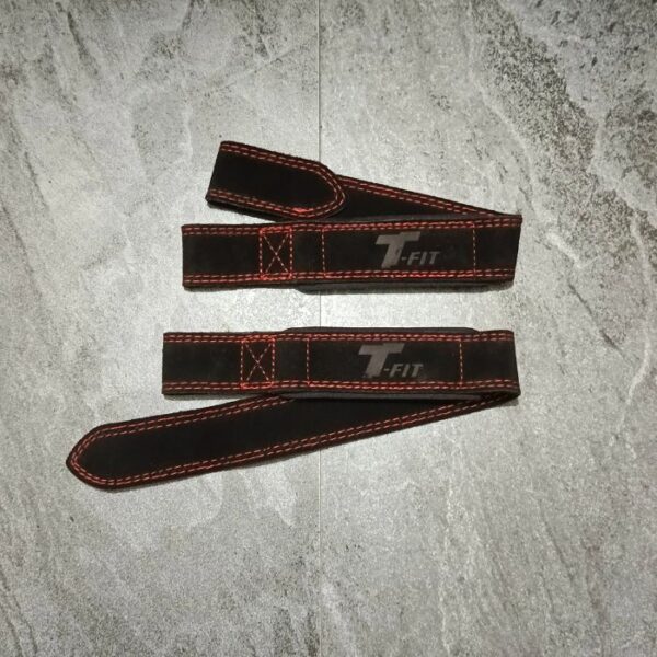 Premium Heavy Duty Cowhide Leather Wrist Lifting Straps- BLACK