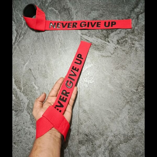 Neoprene Weight Lifting Wrist Strap- RED