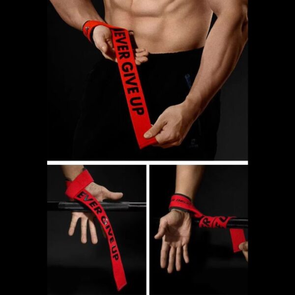 Neoprene Weight Lifting Wrist Strap- RED