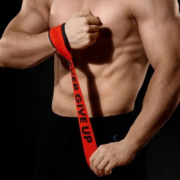Neoprene Weight Lifting Wrist Strap- RED