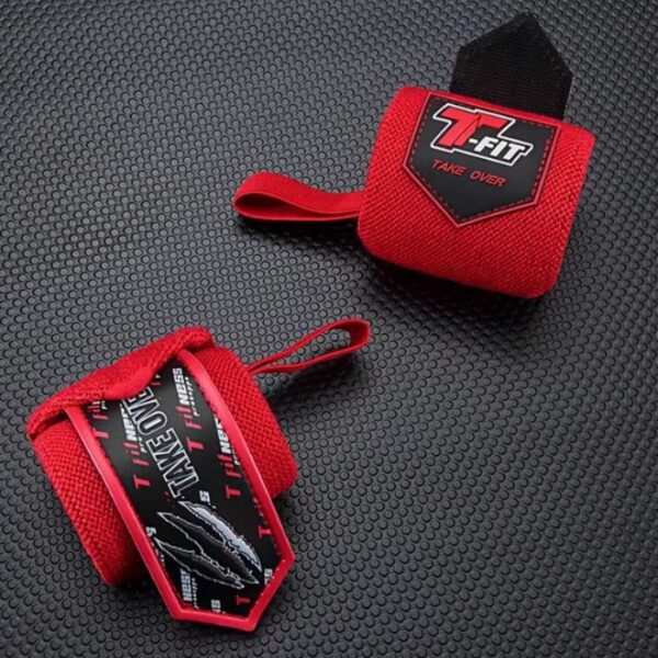 Premium T-Fit Wrist Wraps – Red