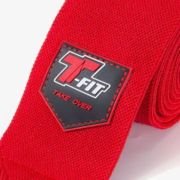 Premium T-Fit Knee Wraps – Red
