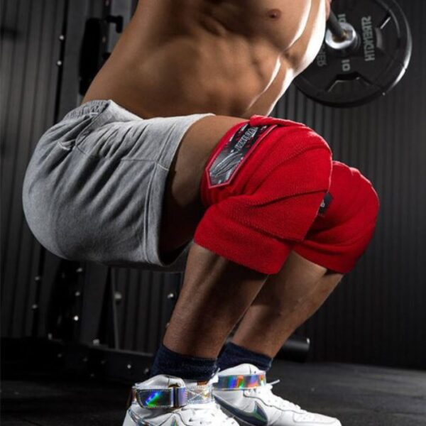 Premium T-Fit Knee Wraps – Red