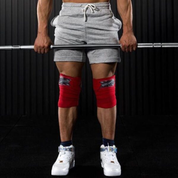 Premium T-Fit Knee Wraps – Red