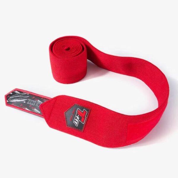 Premium T-Fit Knee Wraps – Red
