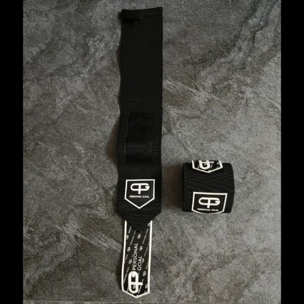 Premium Personal Goal Wrist Wraps – Black