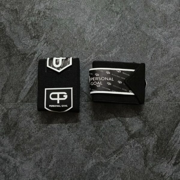 Premium Personal Goal Wrist Wraps – Black
