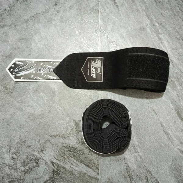 Premium T-Fit Knee Wraps – Black
