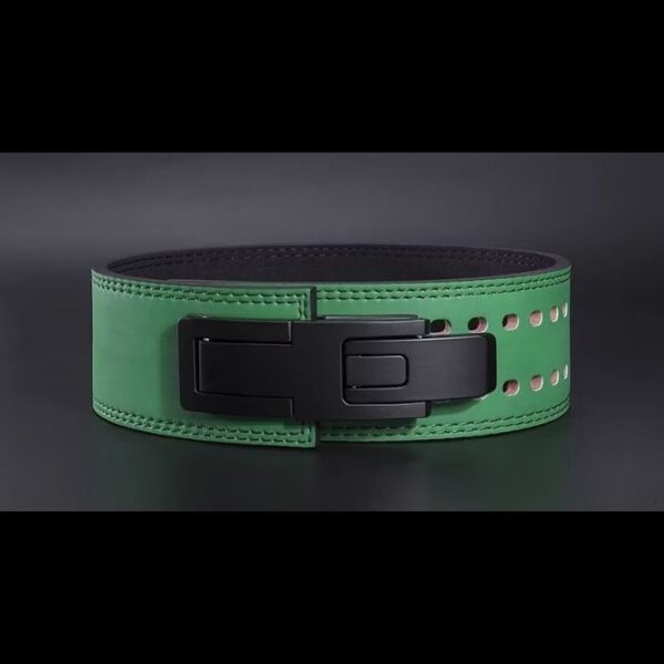 FITER GYMER ARMY GREEN – Lever Leather Power Lifting 11MM Belt