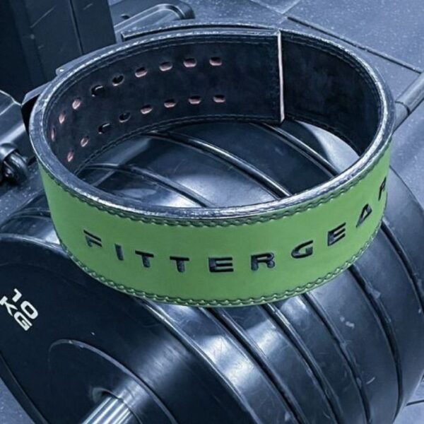 FITER GYMER ARMY GREEN – Lever Leather Power Lifting 11MM Belt