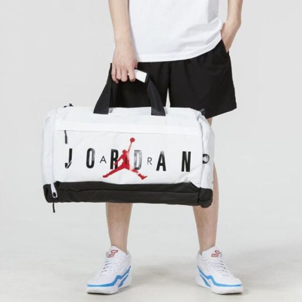 Air Jordan Fitness Gym & Travel Bag  Large Capacity - WHITE