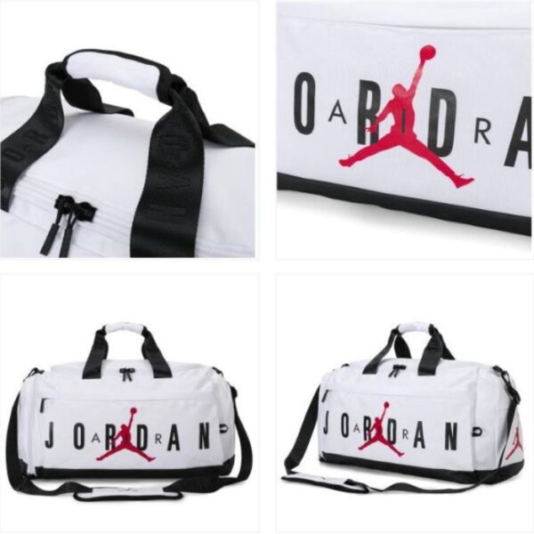 Air Jordan Fitness Gym & Travel Bag  Large Capacity - WHITE