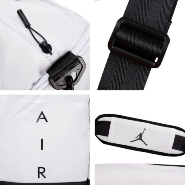 Air Jordan Fitness Gym & Travel Bag  Large Capacity - WHITE