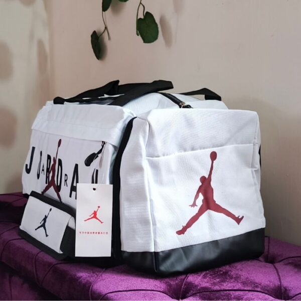 Air Jordan Fitness Gym & Travel Bag  Large Capacity - WHITE