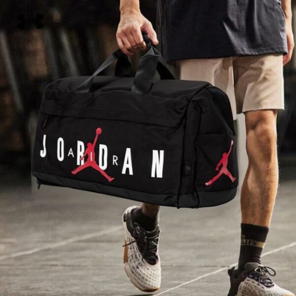 Air Jordan Fitness Gym & Travel Bag  Large Capacity - BLACK