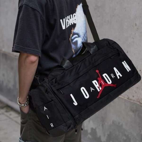 Air Jordan Fitness Gym & Travel Bag  Large Capacity - BLACK