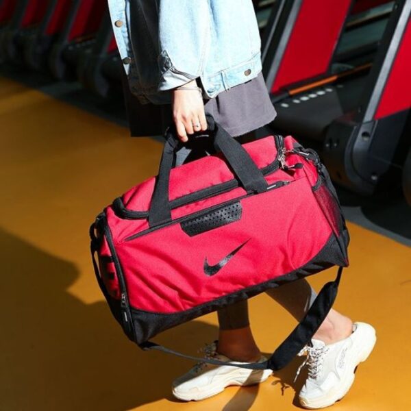 Nike Sports Training Duffel Bag Gym & Travel- RED