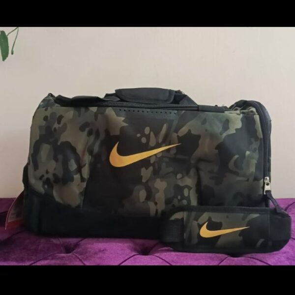 Nike CAMO Sports Training Duffel Bag Gym & Travel- CAMO