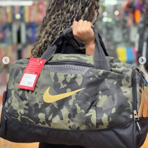 Nike CAMO Sports Training Duffel Bag Gym & Travel- CAMO